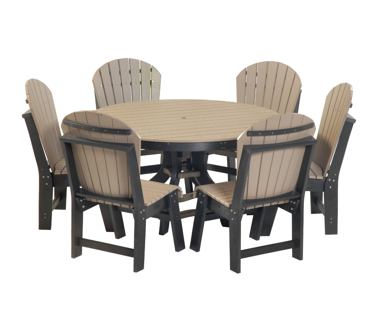 Six Chair Round Patio Set Comfort Time Furniture - Cover For Patio Table And Six Chairs