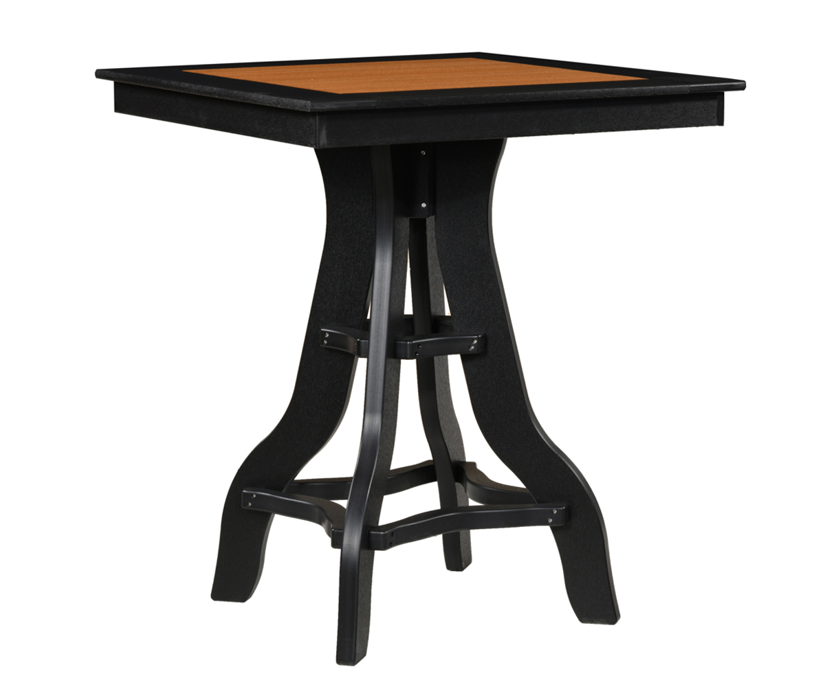 36" Square Patio Border Table - 42"H